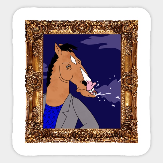 Bojack horseman - Sneezing picture Sticker by NordicAmber